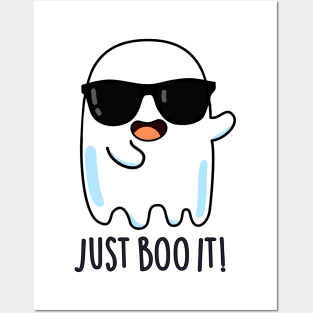 Just Boo It Cute Halloween Ghost Pun Posters and Art